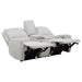 Sylmar Chenille Upholstered Power Reclining Loveseat Dove Grey