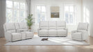 Sylmar Chenille Upholstered Power Recliner Dove Grey