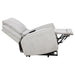 Sylmar Chenille Upholstered Dual Power Lift Recliner Dove Grey
