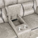 Greer 3-piece Upholstered Reclining Sofa Set Taupe