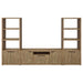 Tabby 3-shelf Engineered Wood Media Tower Mango