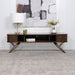 Valna Wood 71-inch TV Stand with Sliding Doors Walnut