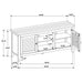 Concord 2-door 60-inch TV Stand Console Distressed Java