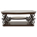 Laney 1-shelf Glass Top Rectangular Coffee Table Deep Merlot
