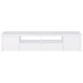 Jude 2-door Engineered Wood 79-inch TV Stand High Gloss White