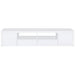 Jude 2-door Engineered Wood 79-inch TV Stand High Gloss White
