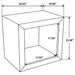 Benton Rectangular Solid Wood End Table Natural