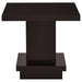 Reston 3-piece Square Coffee and End Table Set Cappuccino