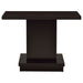 Reston Engineered Wood Pedestal Console Table Cappuccino