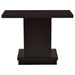 Reston Engineered Wood Pedestal Console Table Cappuccino