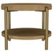 Arini 2-piece Round Coffee and End Table Set Sand Wash