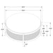 Arini Round Coffee Table With Storage Shelf Black