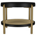 Arini 2-piece Round Coffee and End Table Set Black