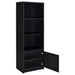 Winfield 3-shelf Media Tower Entertainment Pier Black
