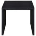 Knapp Engineered Wood Square Side End Table Black