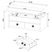 Knapp 3-piece Lift Top Coffee Table Set Black