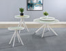Briggs 3-piece Round Coffee and End Table Set White
