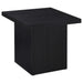 Max Square Engineered Laminate End Side Table Black