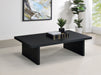 Max Rectangular Engineered Laminate Coffee Table Black