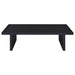 Max 2-piece Rectangular Coffee and End Table Set Black