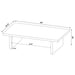 Max 2-piece Rectangular Coffee and End Table Set Black