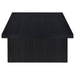 Max 2-piece Rectangular Coffee and End Table Set Black
