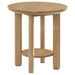 Ottowa 3-piece Round Wood Coffee Table Set Light Oak