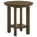 Ottowa 2-piece Round Wood Coffee Table Set Brown