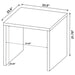 Canoga Engineered Wood Accent Side End Table Light Oak