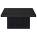 Devar Square Engineered Wood Cocktail Coffee Table Black