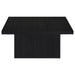 Devar 3-piece Square Cocktail Coffee End Table Set Black