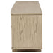 Kailani 79-inch 4-door Cane TV Stand Media Console Beige Oak