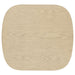 Kailani Coastal Square End Side Table with Shelf Beige Oak