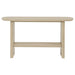 Kailani Coastal Sofa Console Table with Shelf Beige Oak