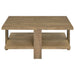 Dawn Square Engineered Wood Coffee Table Mango Brown