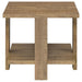 Dawn 2-piece Round Coffee and End Table Set Mango Brown