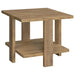 Dawn 2-piece Round Coffee and End Table Set Mango Brown