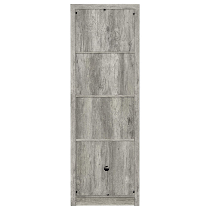 Burke 4-shelf Engineered Wood Media Tower Grey Driftwood