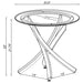 Brooke 2-piece Round Coffee and End Table Set Rose Brass