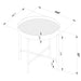 Ozella Round End Side Table with Recessed Top Sandy Black