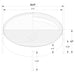 Ozella 3-piece Round Coffee and End Table Set Sandy Black