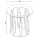 Monett 2-piece Coffee and End Table Set Chocolate Chrome