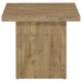 Devar Square Engineered Wood End Table Mango Brown