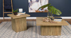 Devar Square Engineered Wood End Table Mango Brown