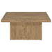 Devar Square Engineered Wood Coffee Table Mango Brown