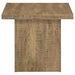 Devar Square Engineered Wood End Table Mango Brown