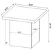 Devar 3-piece Square Coffee and End Table Set Mango