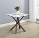 Carvell Square Sintered Stone End Side Table Mirage White
