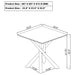 Carvell 2-piece Square Coffee and End Table Set Mirage White