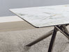 Carvell Square Sintered Stone Top Coffee Table Mirage White